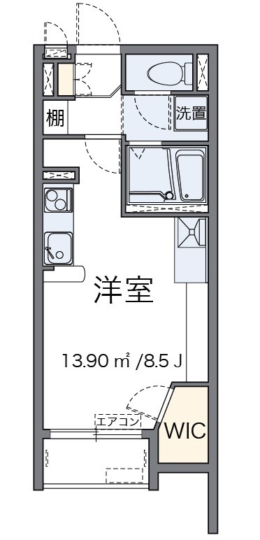 アミーゴ 111号室 間取り