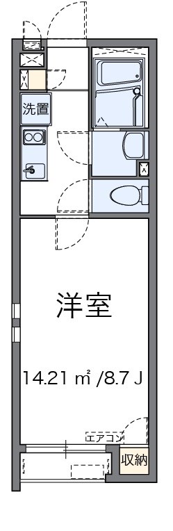 桜ソレイユ 205号室 間取り