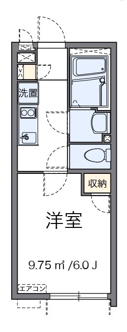 ハックベリーⅡ 104号室 間取り