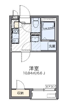 CHACHA 104号室 間取り
