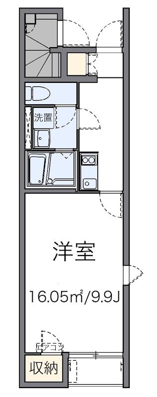 サティⅠ 101号室 間取り