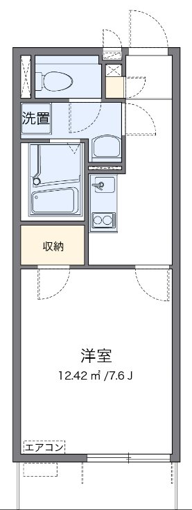 ポモドーロ 302号室 間取り