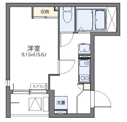 Zero 101号室 間取り