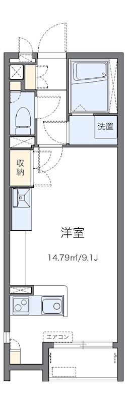 グリーンガーデン 107号室 間取り