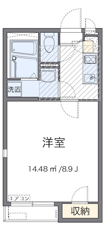 ロイン 102号室 間取り