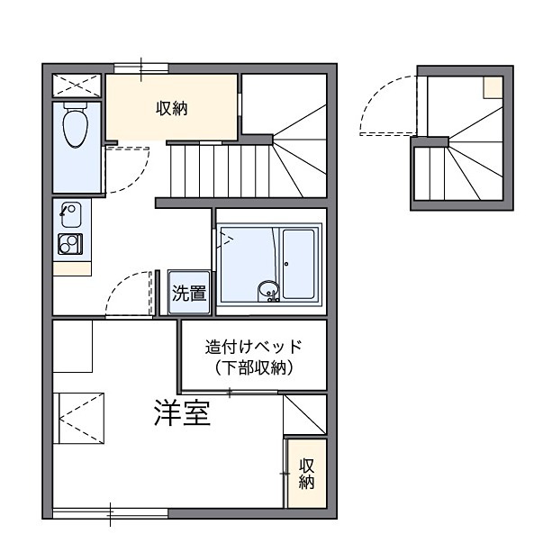 エクレール 203号室 間取り