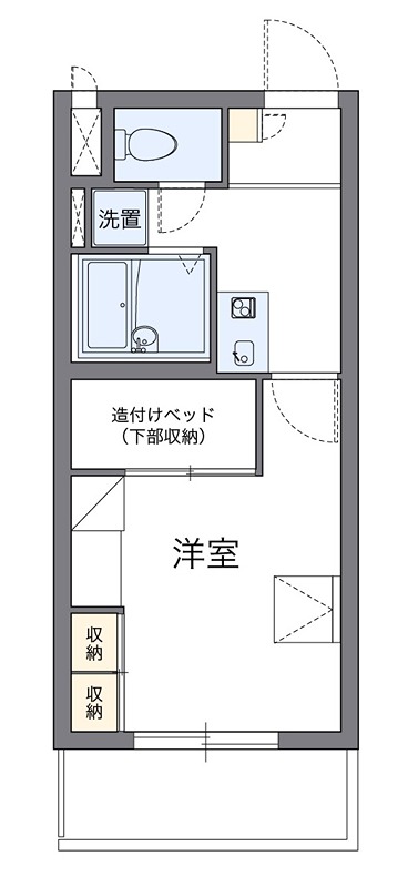 ＡＳ　６１ 304号室 間取り