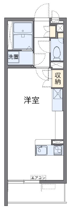 シベール 107号室 間取り