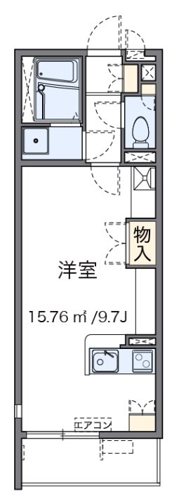 フィオーレ 205号室 間取り