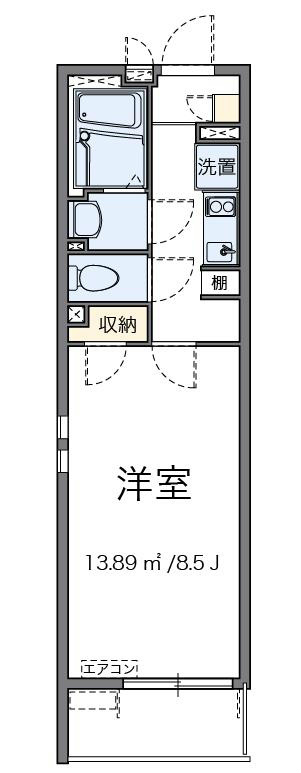 八重 205号室 間取り