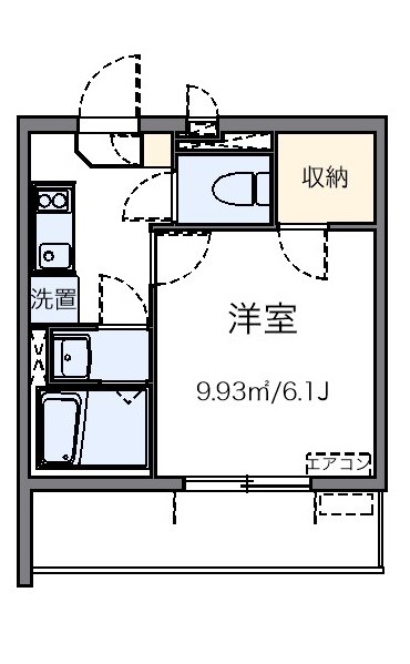 横浜ＨＯＮＧＯ  104号室 間取り
