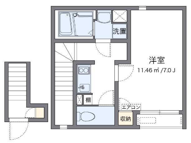 ベル　アンジュ 205号室 間取り