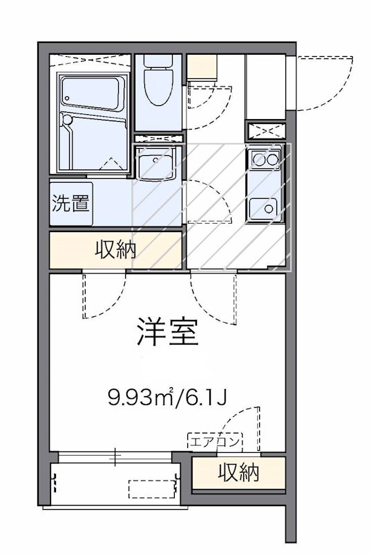 夢パレス 103号室 間取り