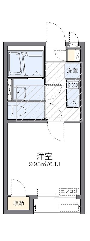 ヒルズバン 204号室 間取り