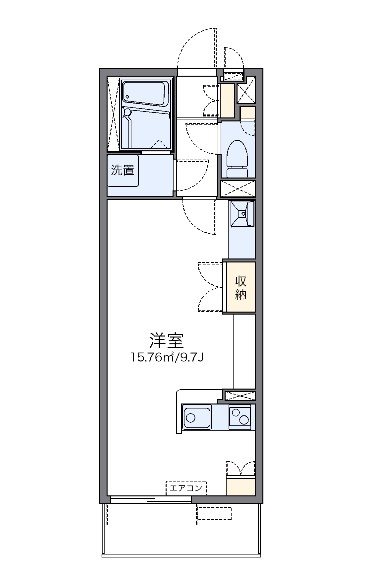 中川Ⅲ 102号室 間取り