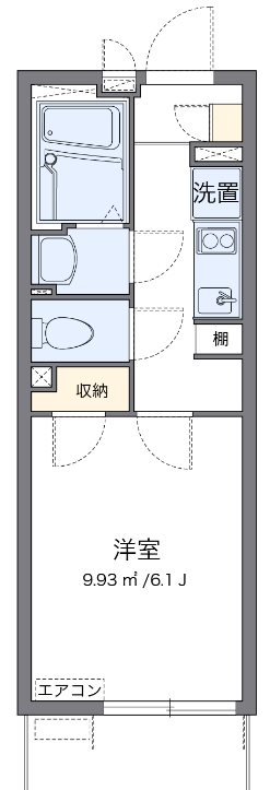 アドバンス川崎  403号室 間取り