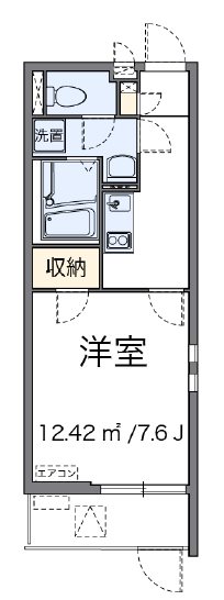 ウィステリア 302号室 間取り