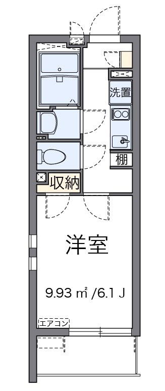 アリエス 204号室 間取り