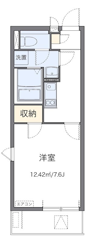 ドミールＢ 202号室 間取り