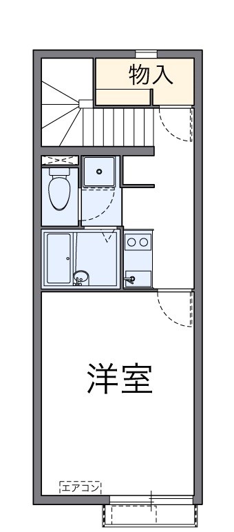 タートルクレインⅠ 206号室 間取り