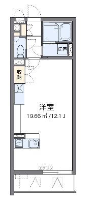 クレールコート新里 106号室 間取り
