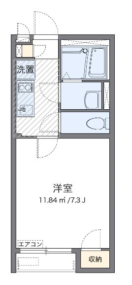 ディン　カント 203号室 間取り