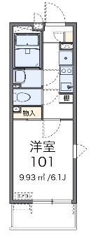 コンフォート本木 101号室 間取り