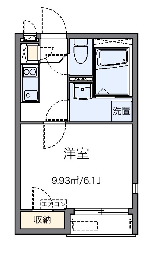 ジョイ　アゼリアⅡ 201号室 間取り