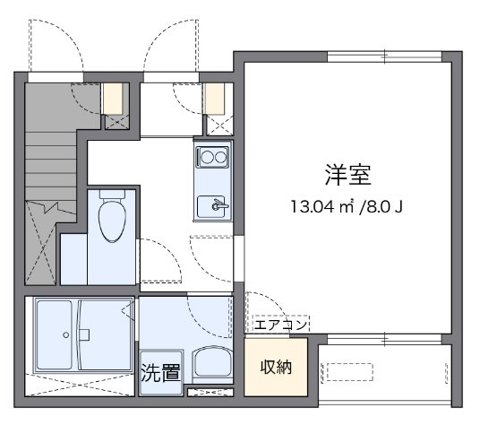 サングランツ 102号室 間取り