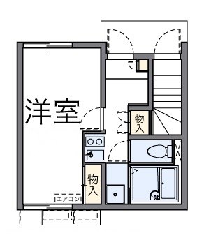 アローステージⅡ 102号室 間取り