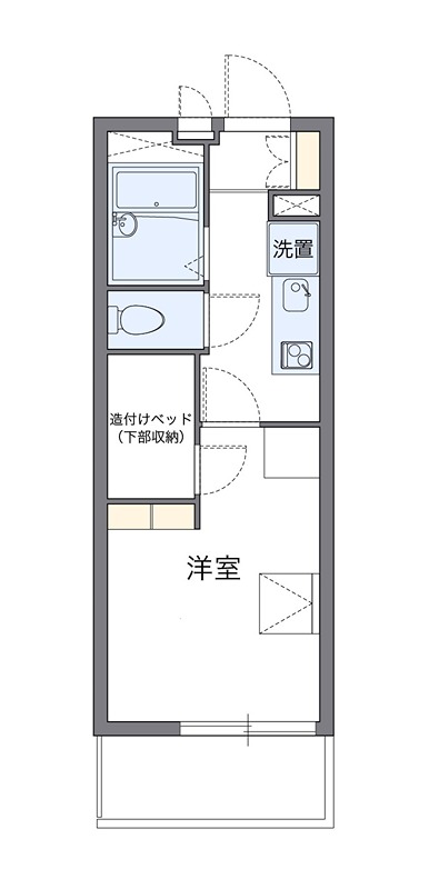 ボヌール 303号室 間取り