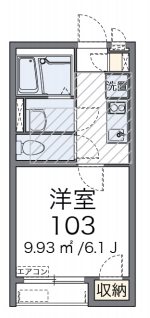 フェリオ 202号室 間取り