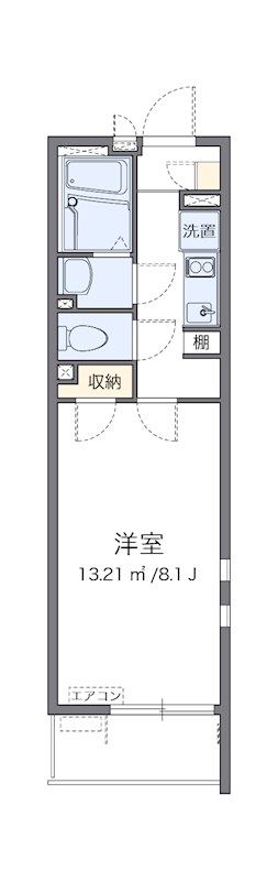 ボンヌシャンス 203号室 間取り