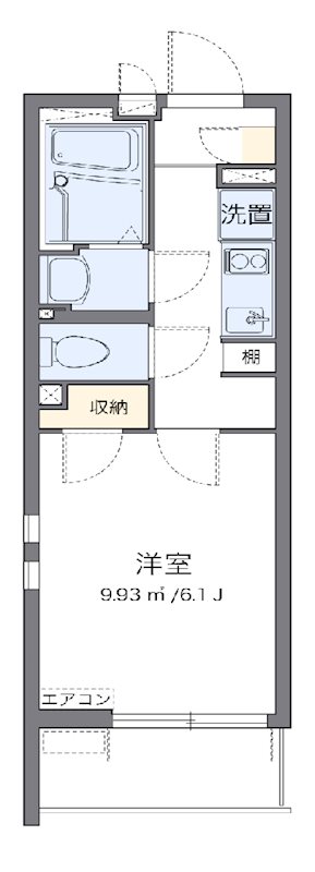 ＹＫ岡村 203号室 間取り