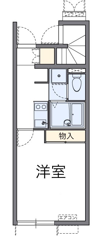 シャトレーⅡ 104号室 間取り