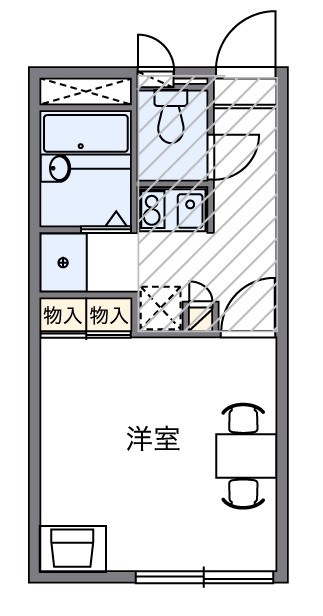 ホーステイル 103号室 間取り