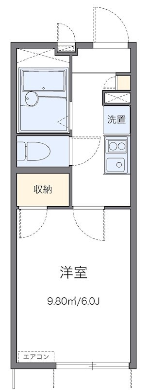 ハーベスト馬事公苑 103号室 間取り