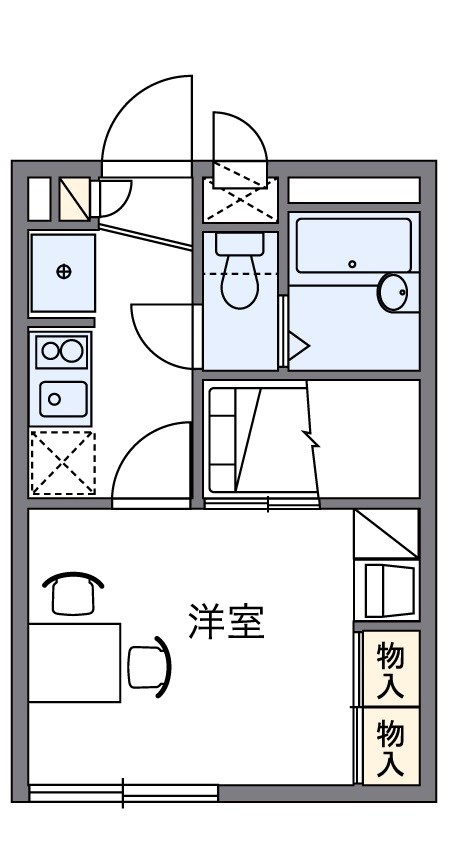 Ｓｕｎｎｙ　Ｈｉｌｌ 102号室 間取り