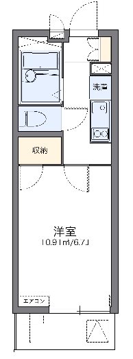 フィーア 101号室 間取り