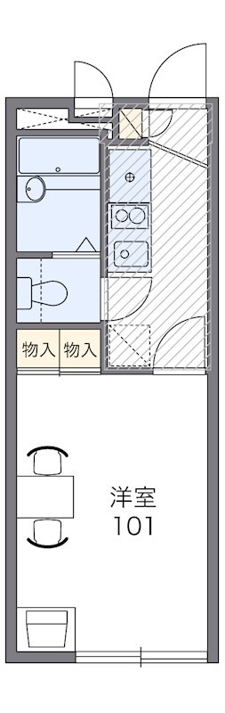 やたみ 104号室 間取り