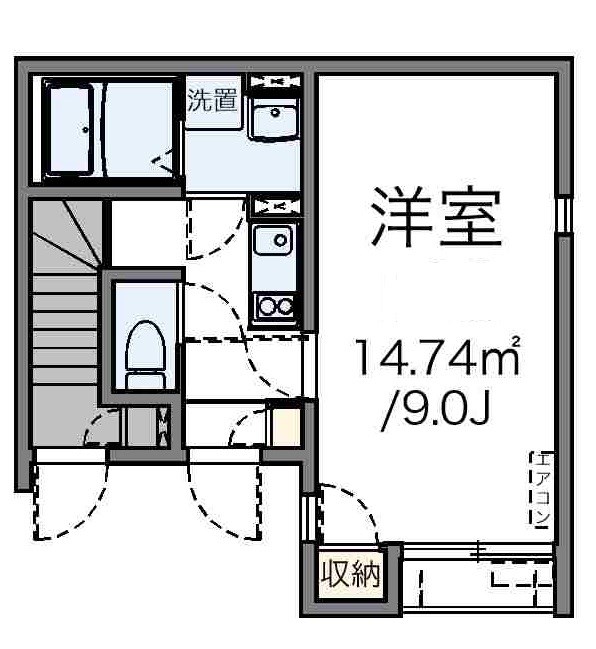 コートハウス塚越 103号室 間取り