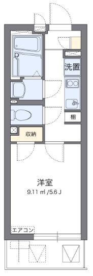 ラーリノ　U京町 403号室 間取り