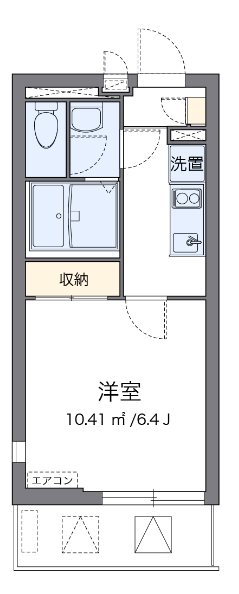 シャルム 201号室 間取り