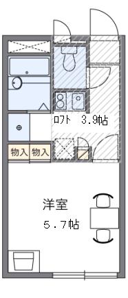 エスペランサ分梅　 101号室 間取り