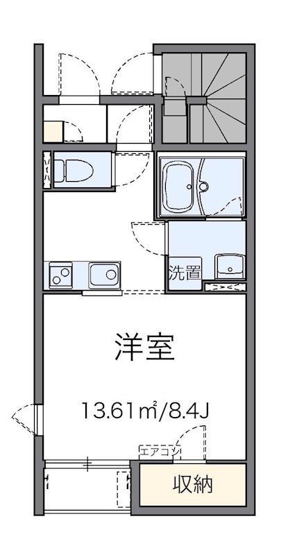 コスモス 102号室 間取り