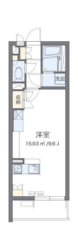 エクセルアサヒⅥ 102号室 間取り