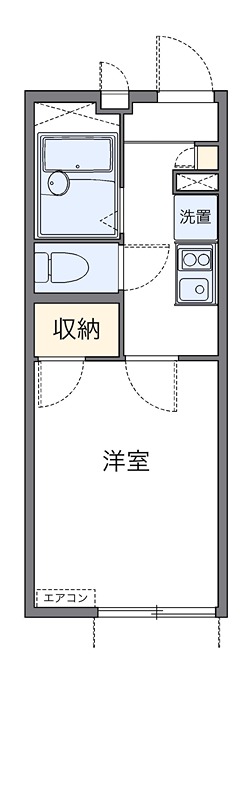 サニーコートアカシＡ 101号室 間取り