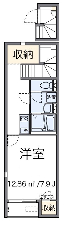 すこやか 201号室 間取り