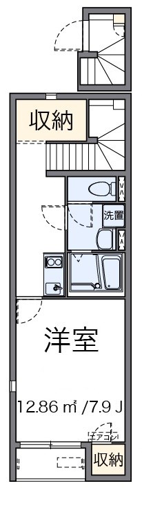 すこやか 204号室 間取り