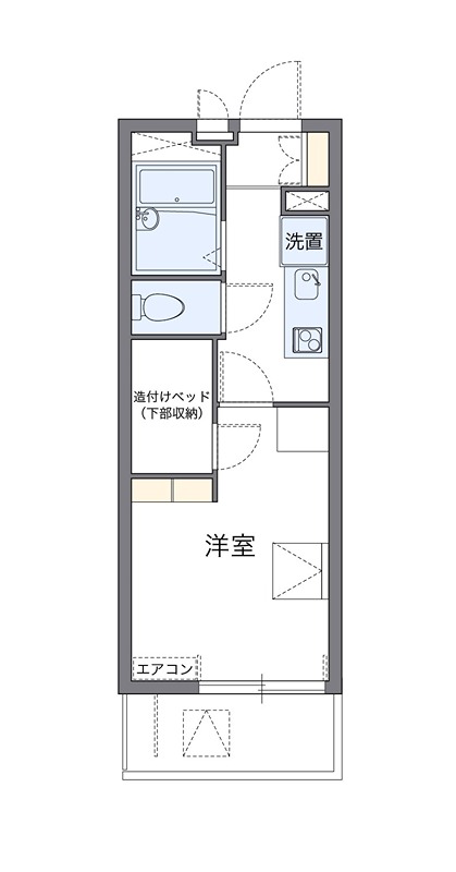 新座サンハイツ 303号室 間取り